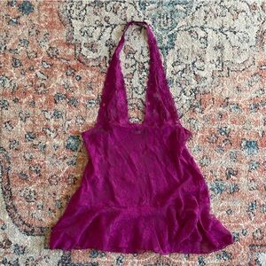 Victoria's Secret Purple Lace Slip Dress